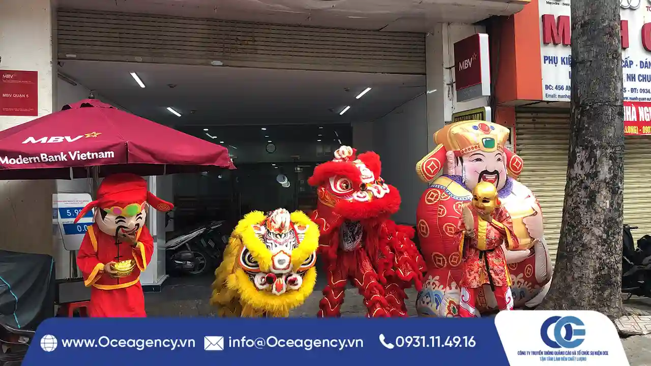 CHO THUÊ MÚA LÂN KHAI TRƯƠNG MBV AN DƯƠNG VƯƠNG QUẬN 5