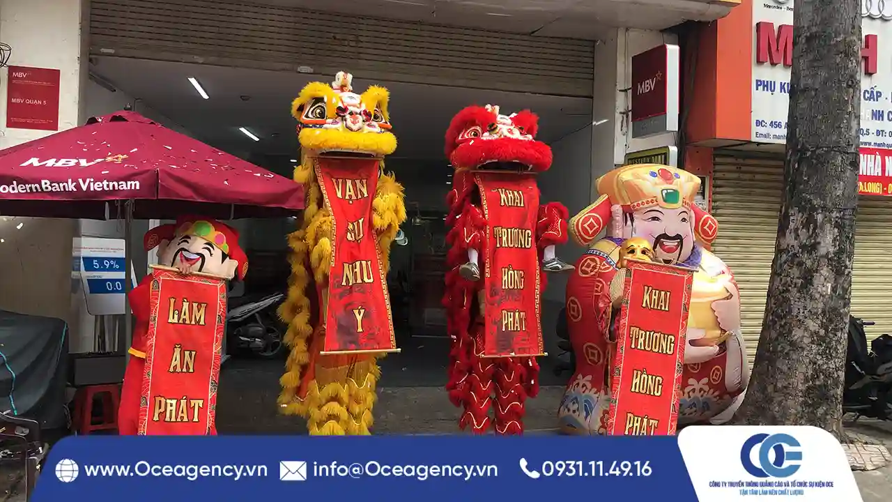 CHO THUÊ MÚA LÂN CHUỖI SỰ KIỆN KHAI TRƯƠNG MBV