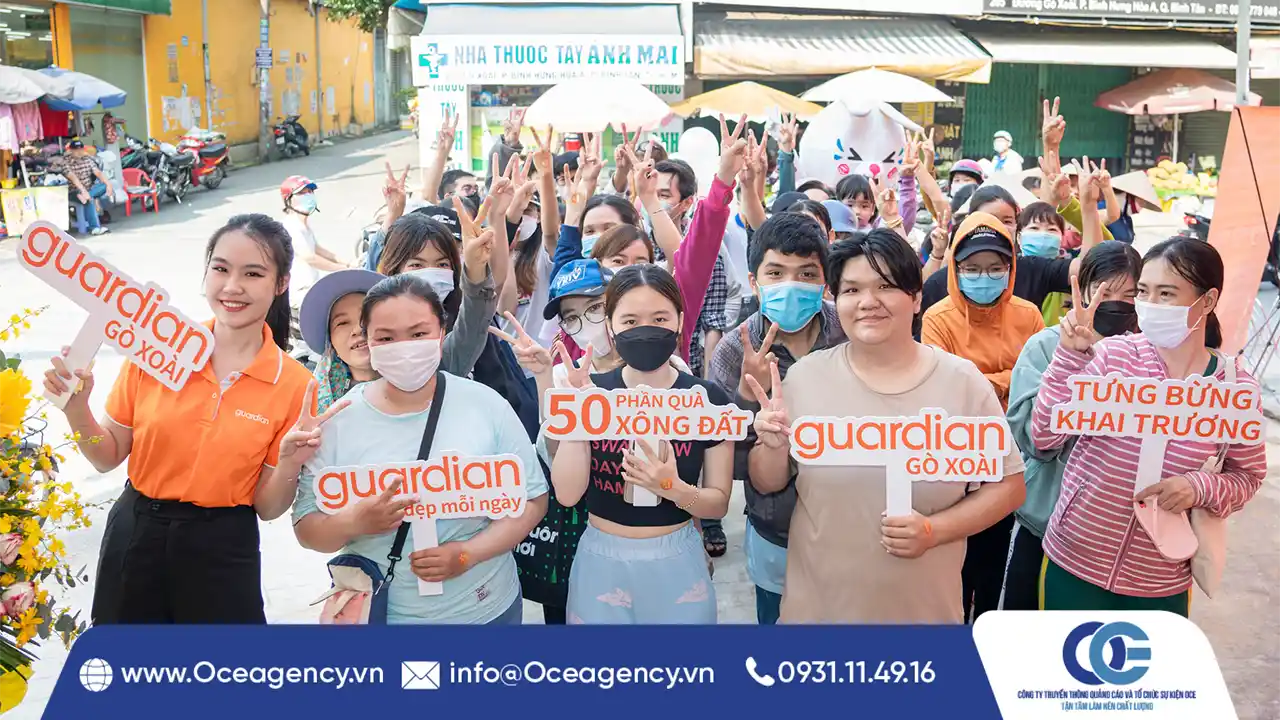 TỔ CHỨC CHUỖI SỰ KIỆN KHAI TRƯƠNG GUARDIAN