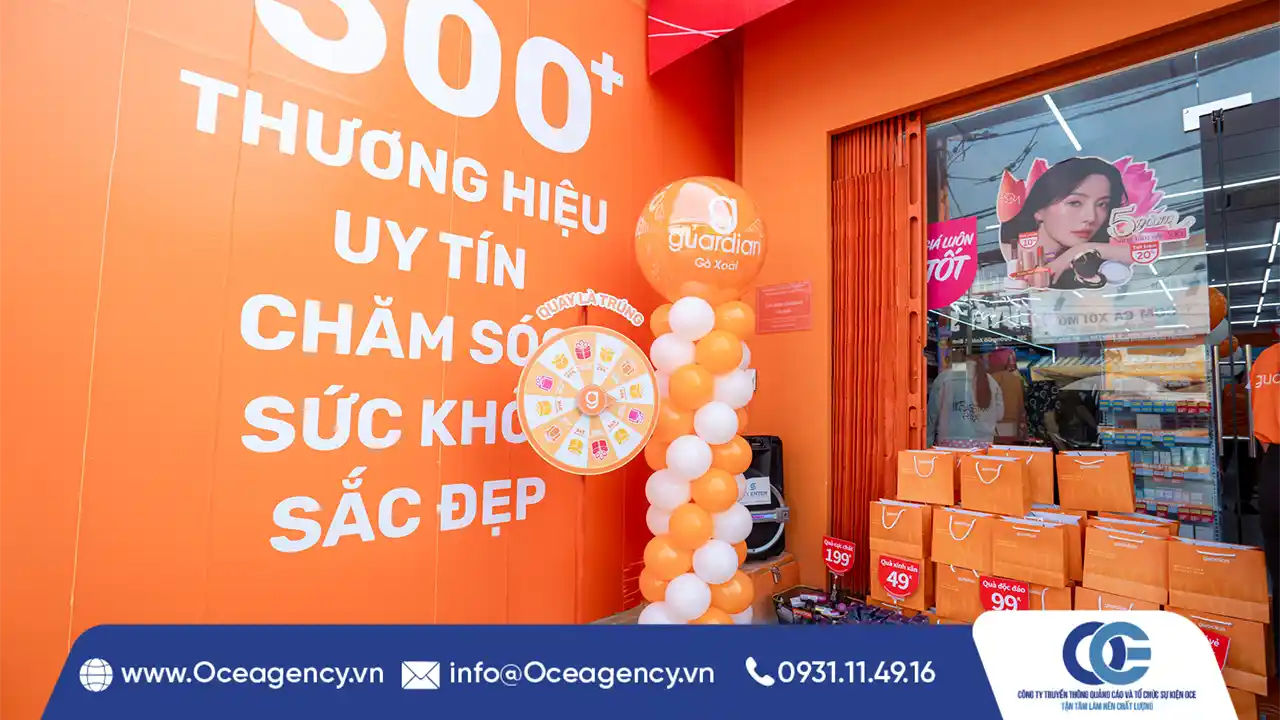 Tổ chức chuỗi sự kiện khai trương Guardian Tan Bình HCM