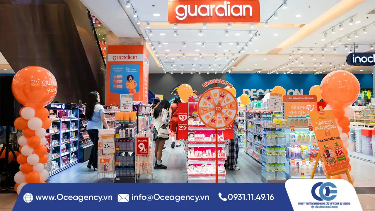 TỔ CHỨC CHUỖI SỰ KIỆN KHAI TRƯƠNG GUARDIAN