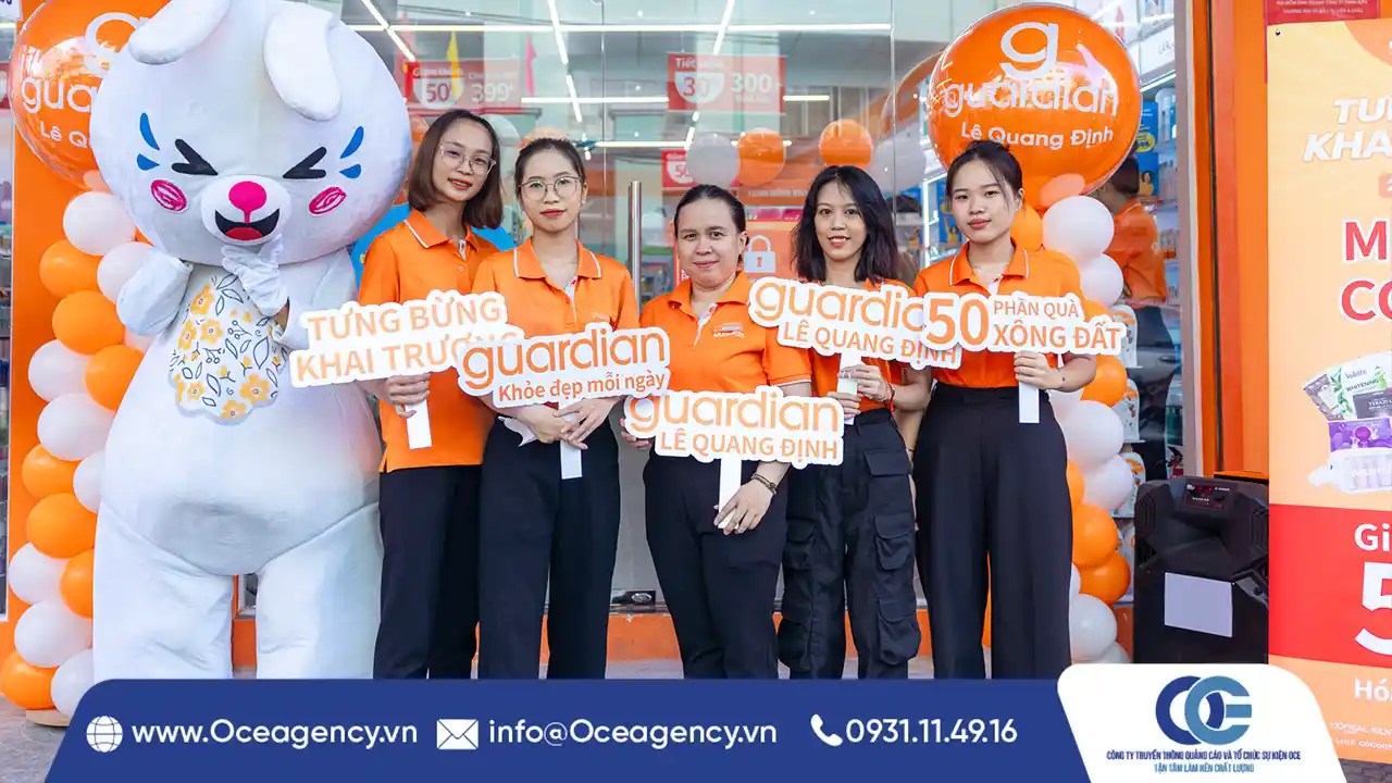 TỔ CHỨC CHUỖI SỰ KIỆN KHAI TRƯƠNG GUARDIAN