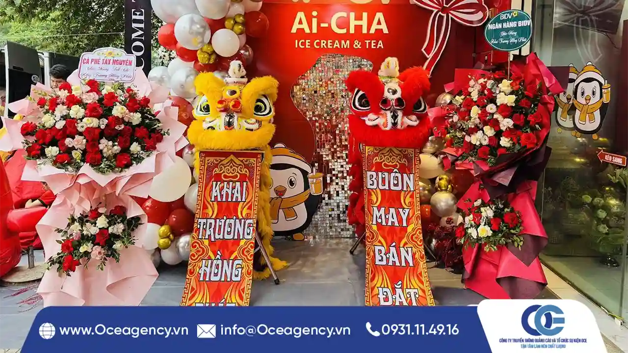 CHO THUÊ MÚA LÂN CHUỖI SỰ KIỆN KHAI TRƯƠNG AI-CHA