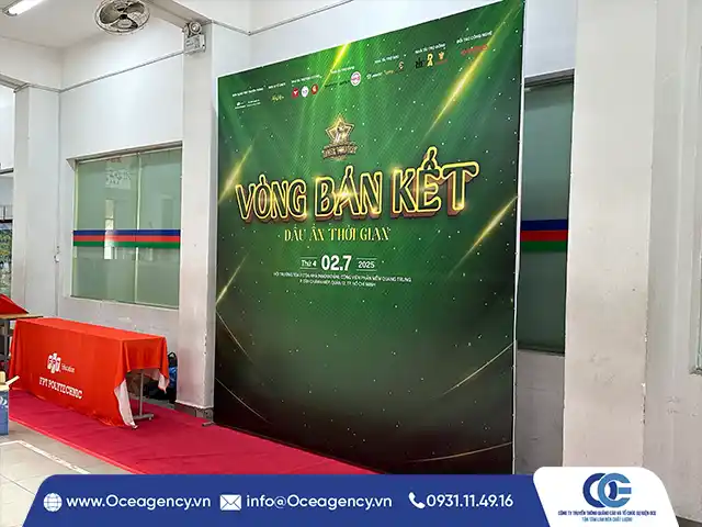 DỊCH VỤ THI CÔNG SÂN KHẤU & BACKDROP FPT POLYTECHNIC
