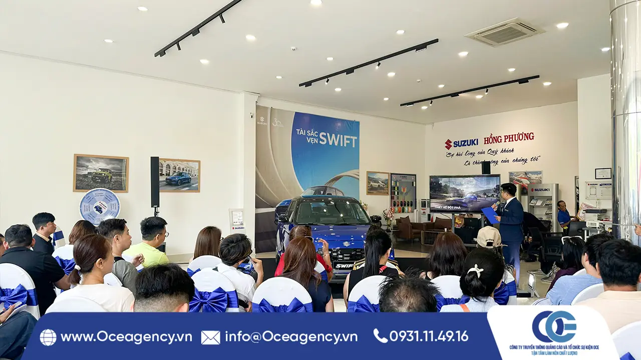 TỔ CHỨC LỄ RA MẮT SUZUKI SWIFT HYBRID HỒNG PHƯƠNG