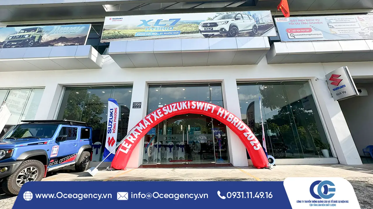 TỔ CHỨC LỄ RA MẮT SUZUKI SWIFT HYBRID HỒNG PHƯƠNG