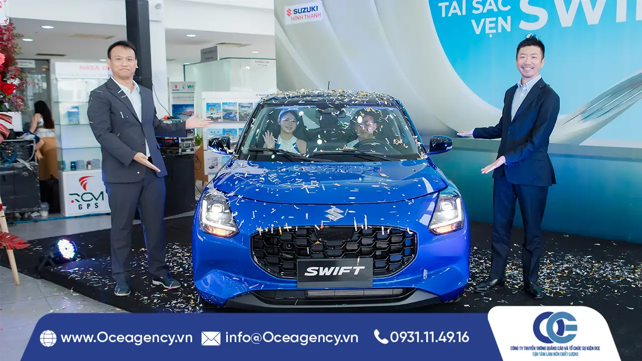 TỔ CHỨC KHAI TRƯƠNG - RA MẮT SUZUKI SWIFT HYBRID MINH THANH