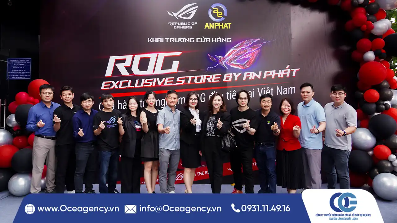 TỔ CHỨC LỄ KHAI TRƯƠNG ROG EXCLUSIVE STORE BY AN PHÁT