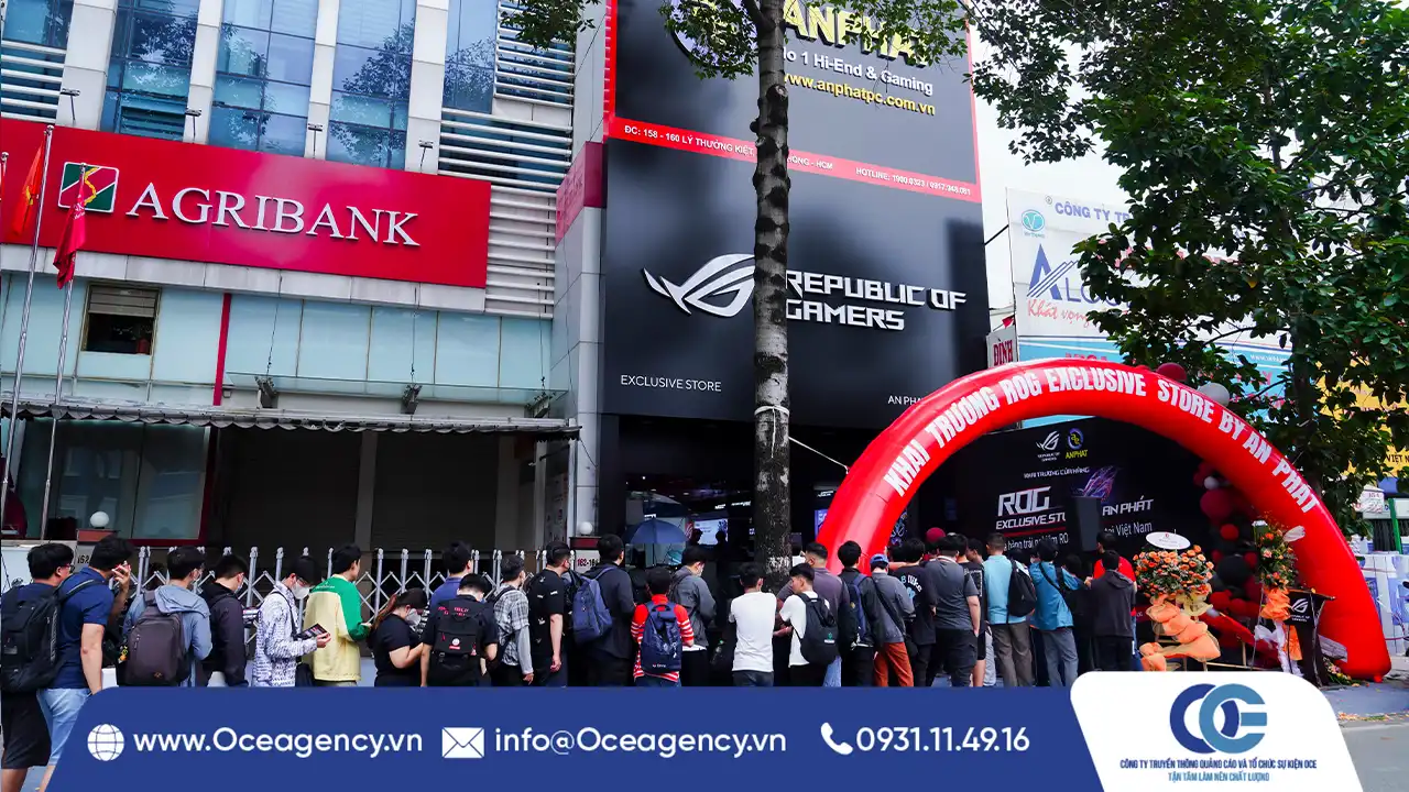tổ chức sự kiện khai trương ROG Exclusive Store by An Phát