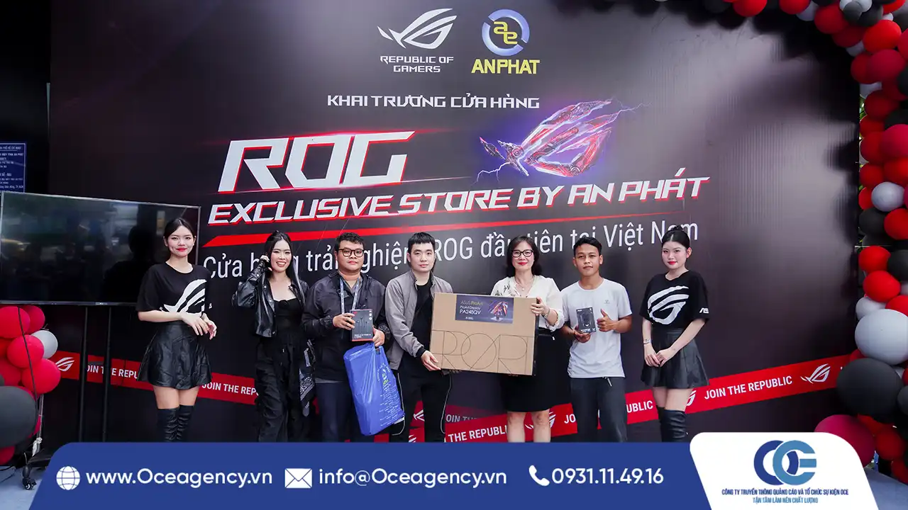 TỔ CHỨC LỄ KHAI TRƯƠNG ROG EXCLUSIVE STORE BY AN PHÁT