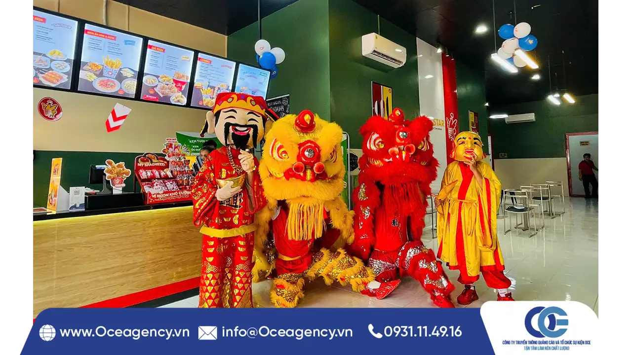 CHO THUÊ CỔNG HƠI - MÚA LÂN KHAI TRƯƠNG FIVE STAR