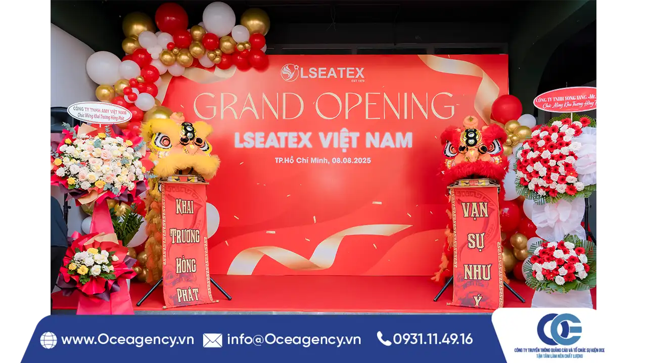 TỔ CHỨC SỰ KIỆN KHAI TRƯƠNG LSEATEX VIỆT NAM