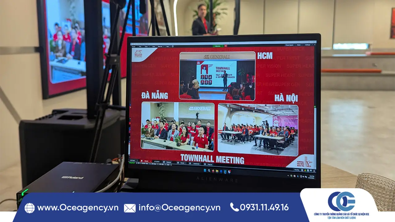 DỊCH VỤ LIVESTREAM TOWNHALL MEETING CÔNG TY GENERALI