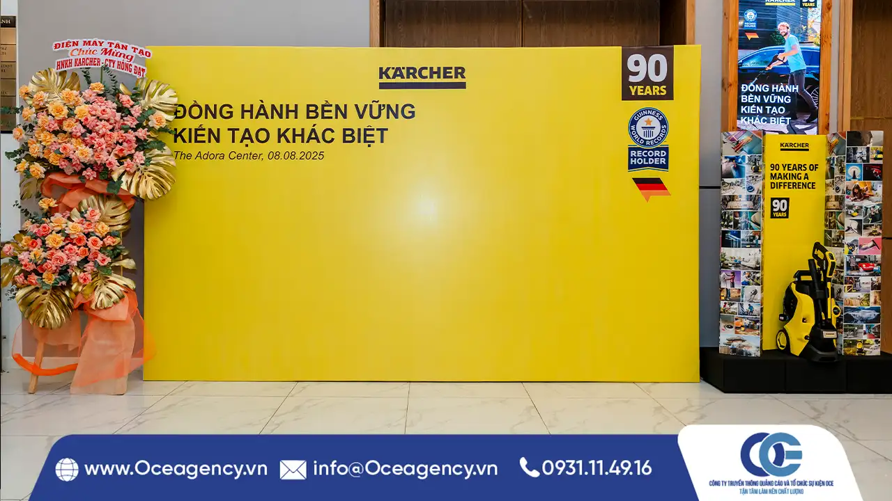 TỔ CHỨC SỰ KIỆN HỘI NGHỊ KHÁCH HÀNG KARCHER