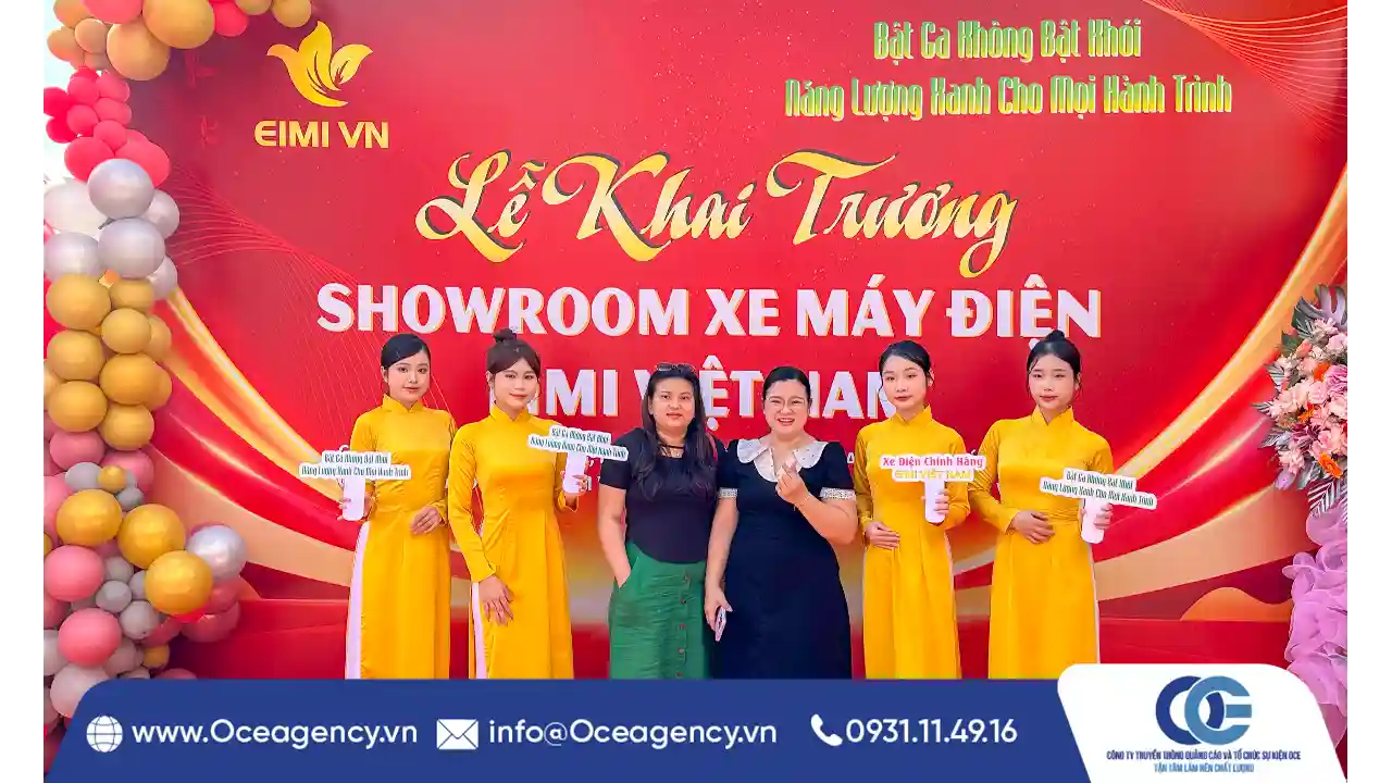 TỔ CHỨC SỰ KIỆN KHAI TRƯƠNG SHOWROOM EIMI VN