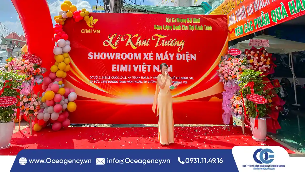 TỔ CHỨC SỰ KIỆN KHAI TRƯƠNG SHOWROOM EIMI VN