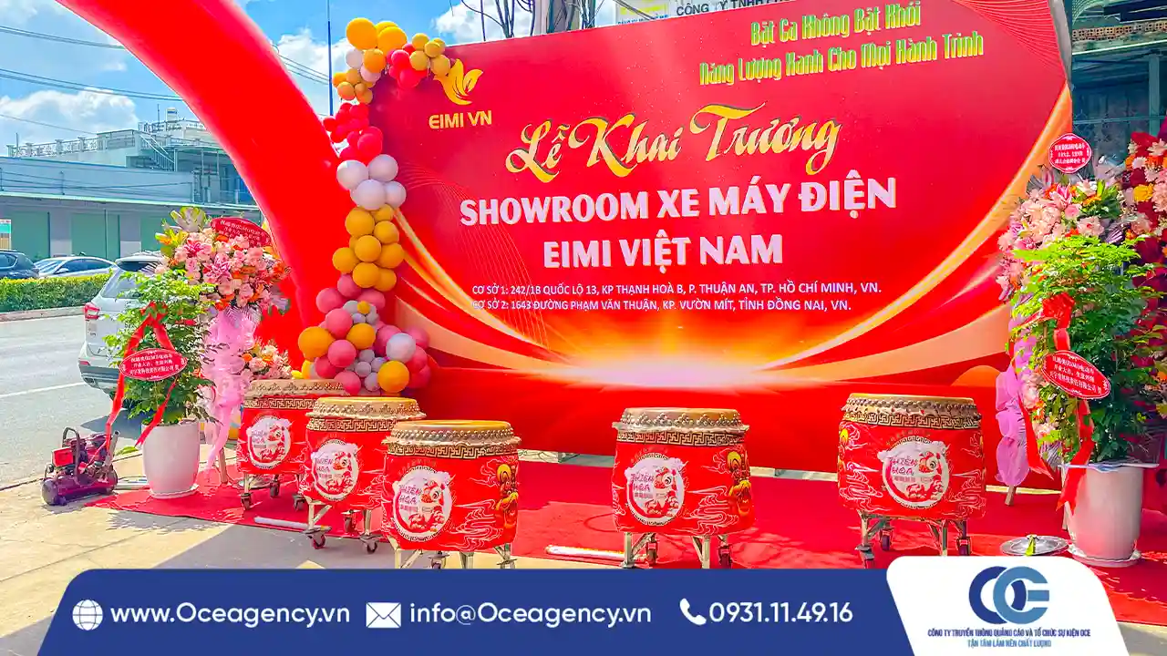 TỔ CHỨC SỰ KIỆN KHAI TRƯƠNG SHOWROOM EIMI VN