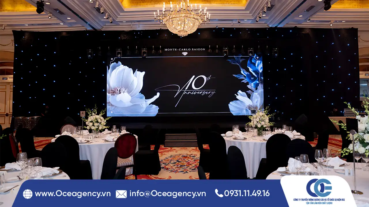 TỔ CHỨC LỄ KỶ NIỆM 10 NĂM THÀNH LẬP MONTE CARLO SAIGON CLUB