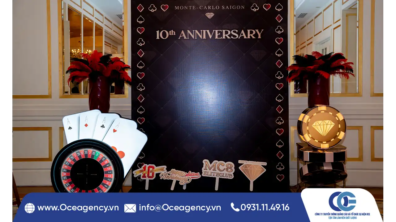 TỔ CHỨC LỄ KỶ NIỆM 10 NĂM THÀNH LẬP MONTE CARLO SAIGON CLUB