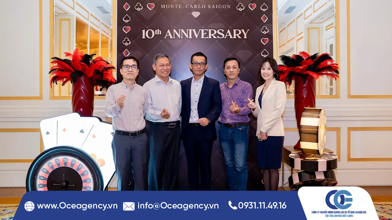 TỔ CHỨC LỄ KỶ NIỆM 10 NĂM THÀNH LẬP MONTE CARLO SAIGON CLUB