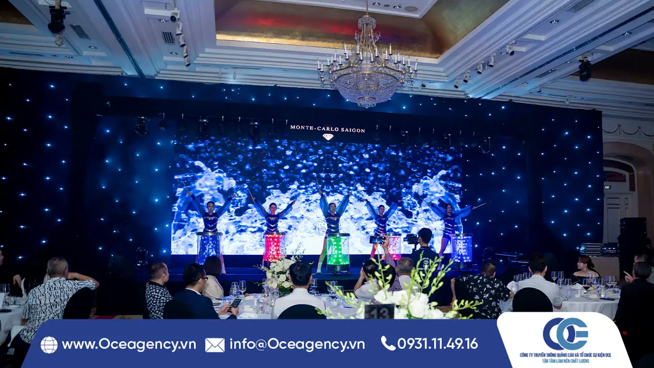 CUNG CẤP VŨ ĐOÀN LỄ KỶ NIỆM 10 NĂM MONTE CARLO SAIGON CLUB