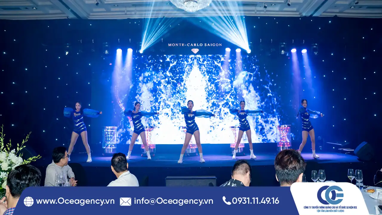 CUNG CẤP VŨ ĐOÀN LỄ KỶ NIỆM 10 NĂM MONTE CARLO SAIGON CLUB
