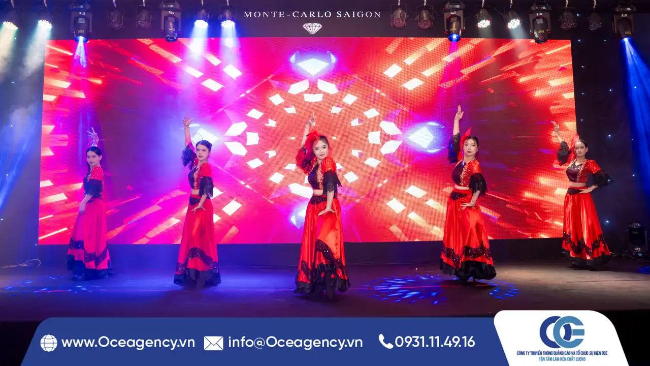 CUNG CẤP VŨ ĐOÀN LỄ KỶ NIỆM 10 NĂM MONTE CARLO SAIGON CLUB