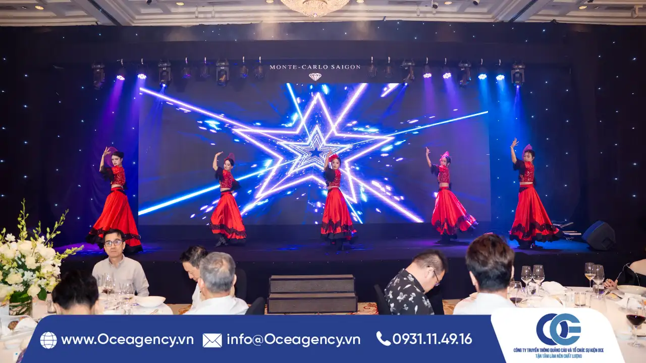 CUNG CẤP VŨ ĐOÀN LỄ KỶ NIỆM 10 NĂM MONTE CARLO SAIGON CLUB