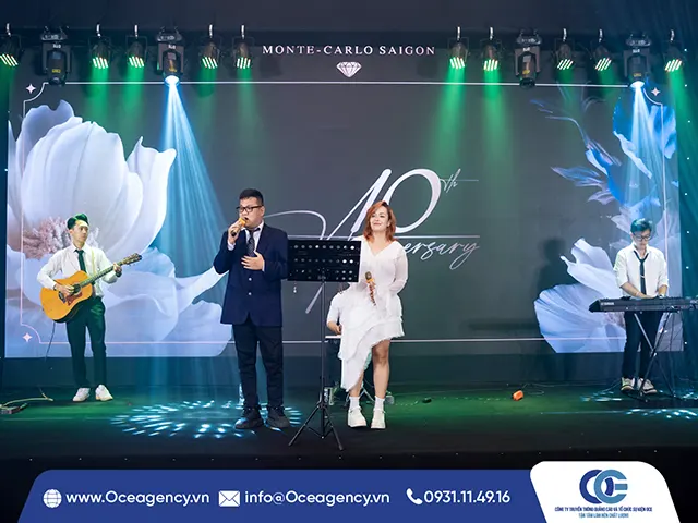 CUNG CẤP BAN NHẠC LỄ KỶ NIỆM 10 NĂM MONTE CARLO SAIGON CLUB