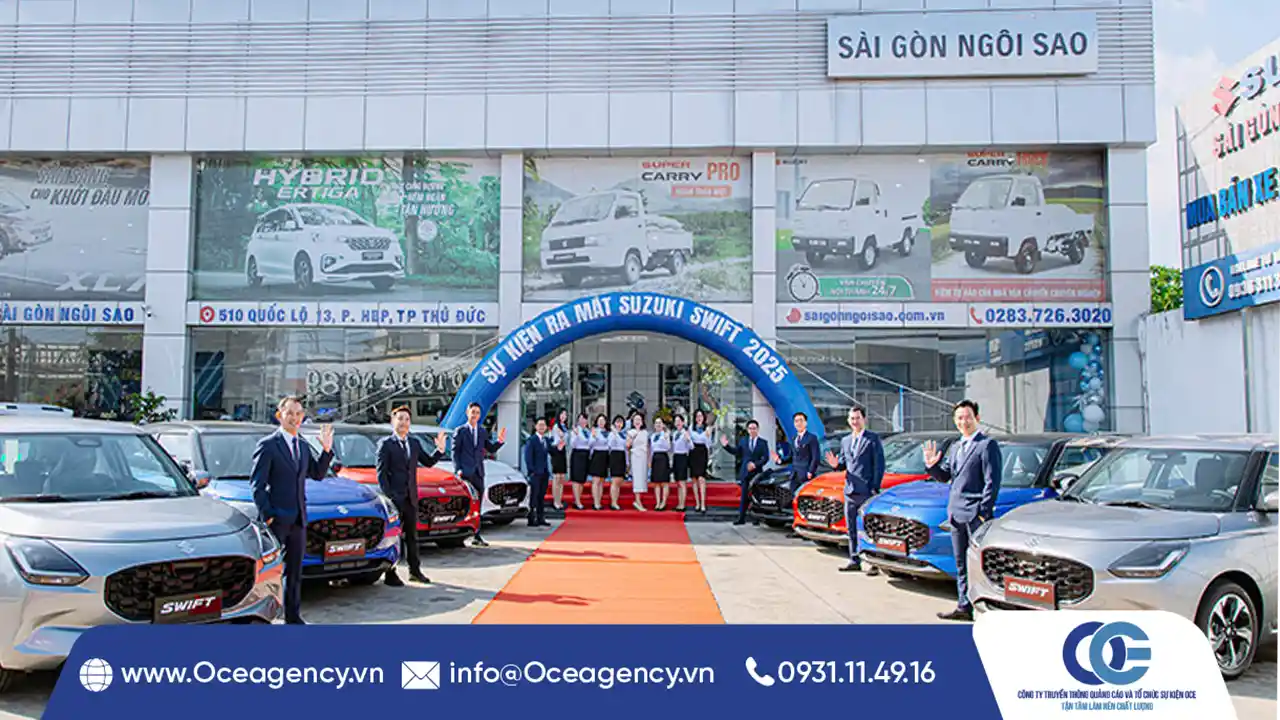 TỔ CHỨC LỄ RA MẮT XE SUZUKI SWIFT SÀI GÒN NGÔI SAO