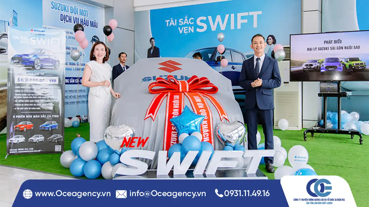 TỔ CHỨC LỄ RA MẮT XE SUZUKI SWIFT SÀI GÒN NGÔI SAO