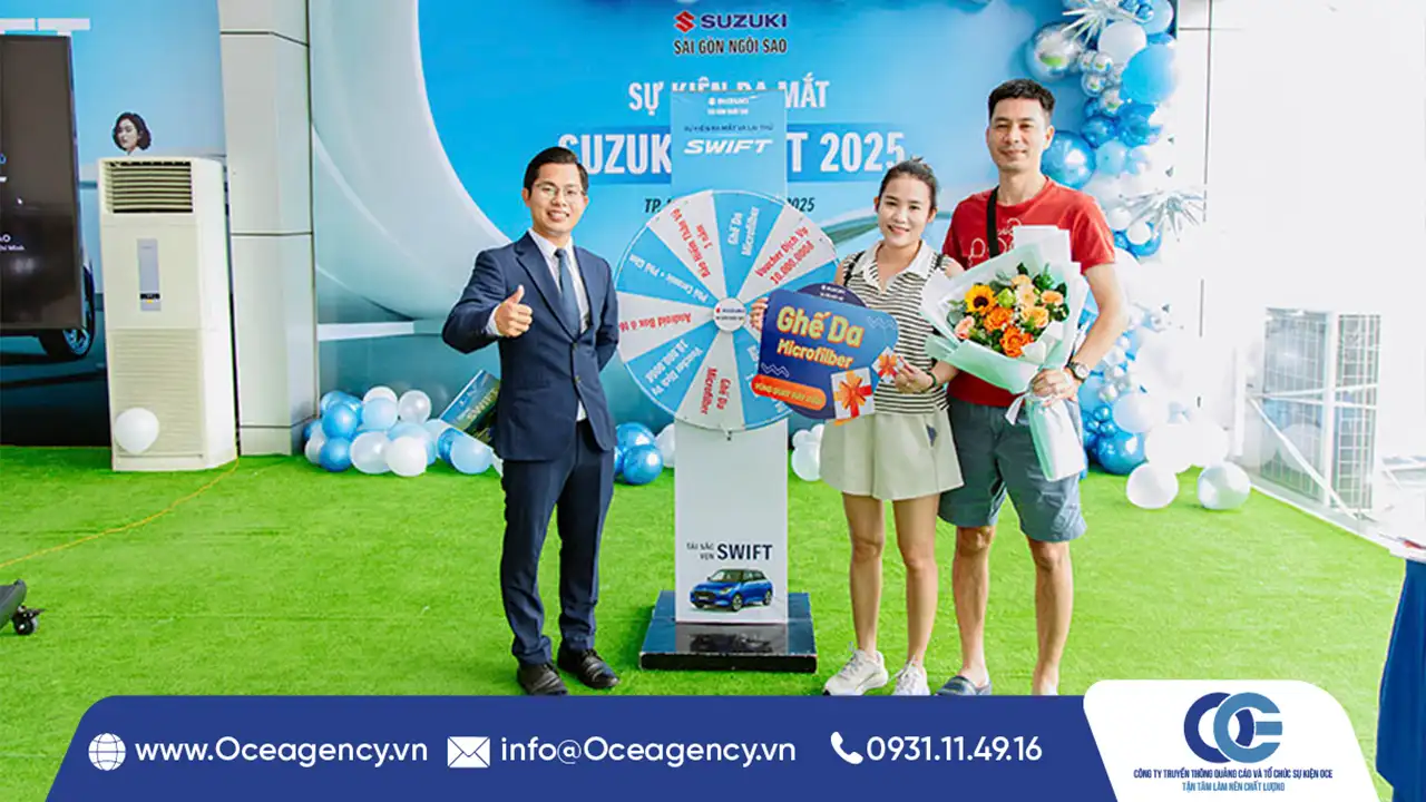 TỔ CHỨC LỄ RA MẮT XE SUZUKI SWIFT SÀI GÒN NGÔI SAO
