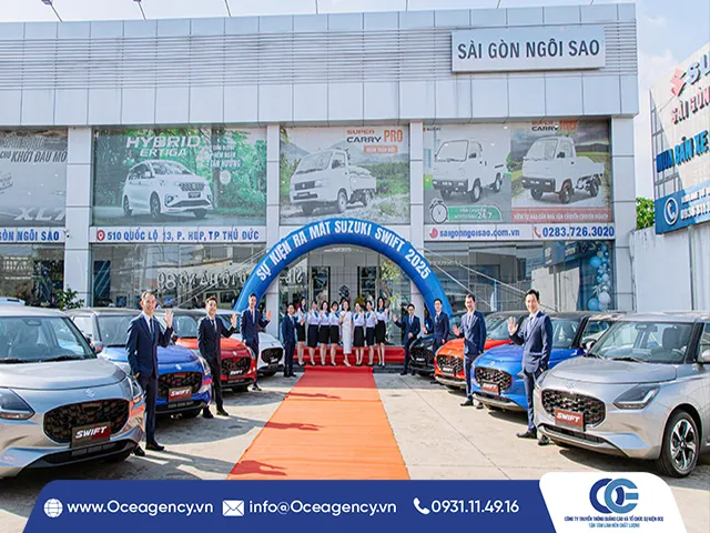 TỔ CHỨC LỄ RA MẮT XE SUZUKI SWIFT SÀI GÒN NGÔI SAO
