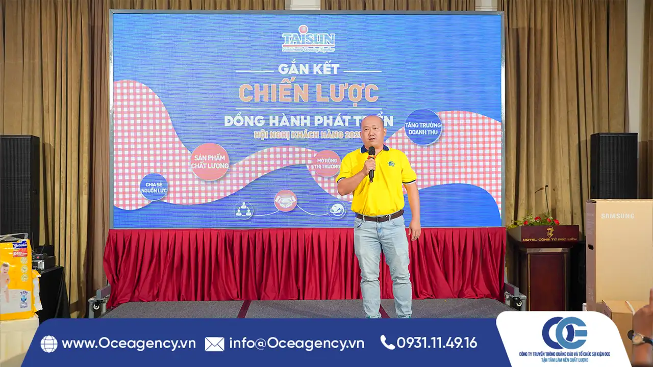 Hình ảnh tổ chức sự kiện Hội nghị khách hàng Taisun tại Bạc Liêu