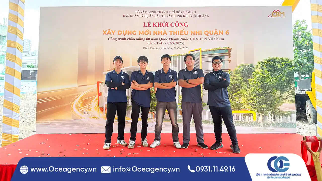 TỔ CHỨC LỄ KHỞI CÔNG NHÀ THIẾU NHI QUẬN 6