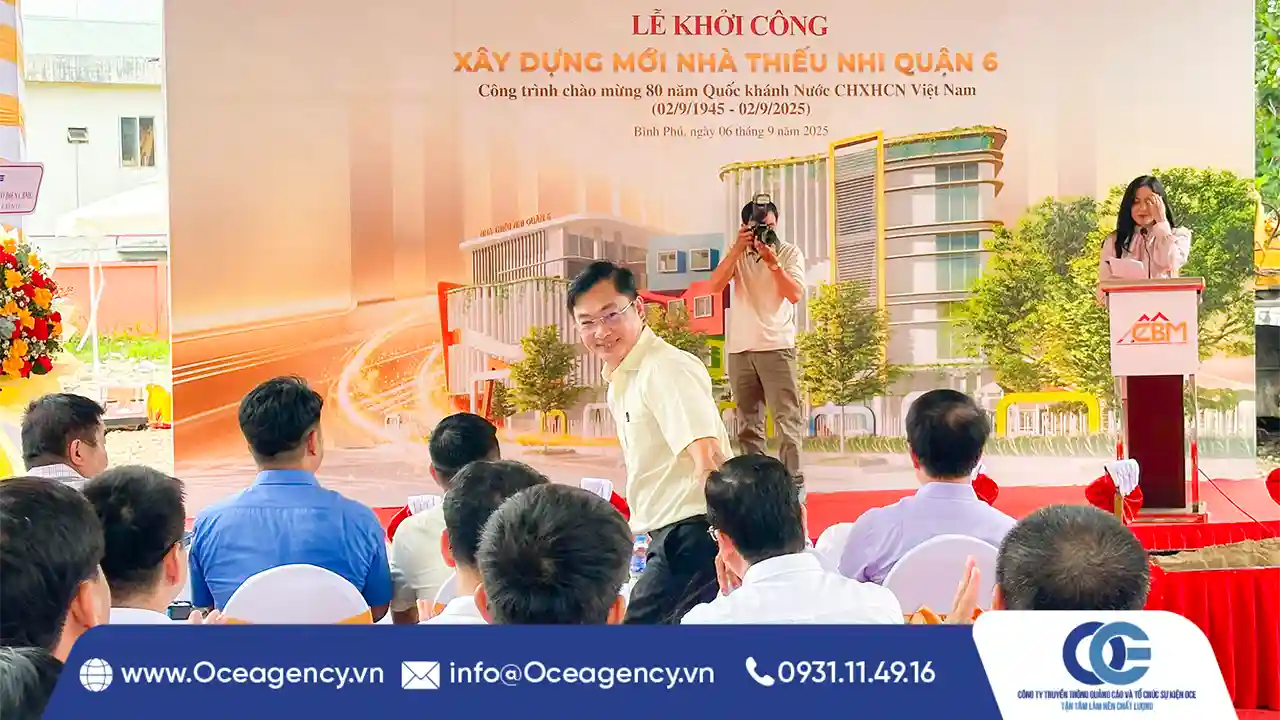 TỔ CHỨC LỄ KHỞI CÔNG NHÀ THIẾU NHI QUẬN 6