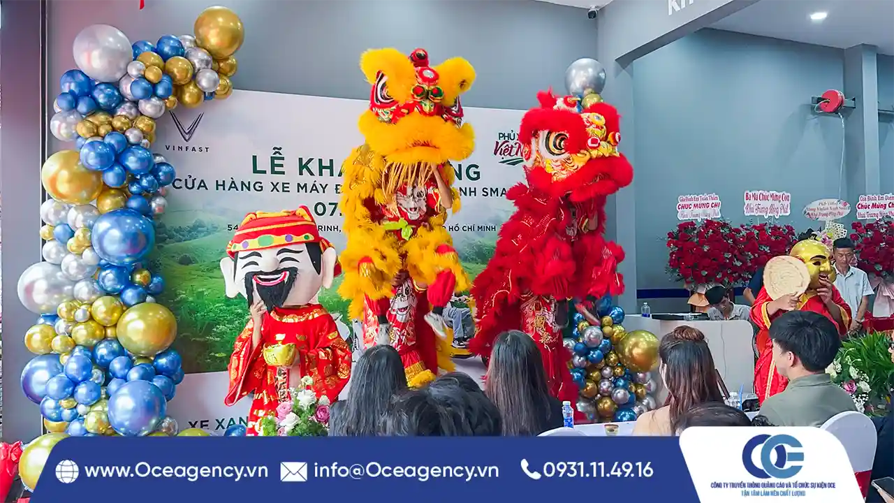 TỔ CHỨC SỰ KIỆN KHAI TRƯƠNG VINFAST XANH SMART 1
