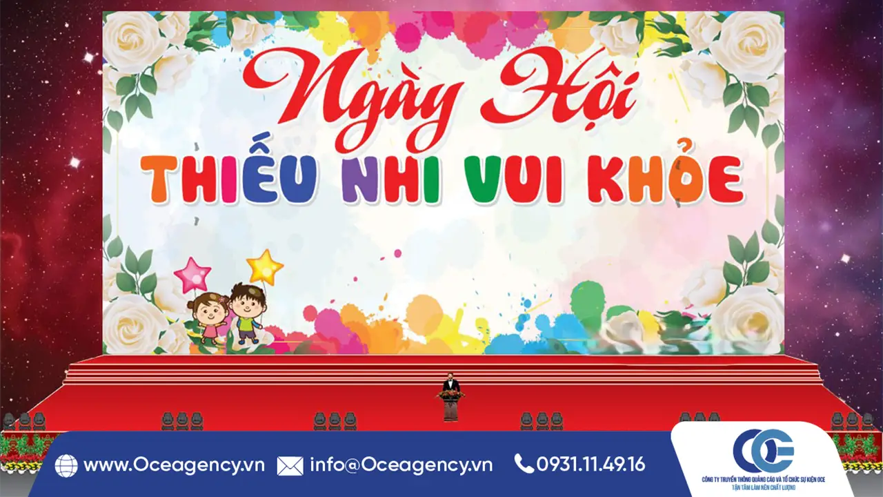 SETUP S&Acirc;N KHẤU SỰ KIỆN 01/06 CHUY&Ecirc;N NGHIỆP