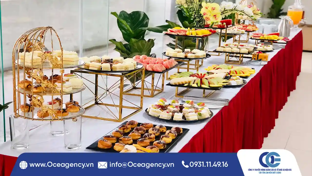 B&iacute; quyết gi&uacute;p tiệc teabreak thu h&uacute;t hơn