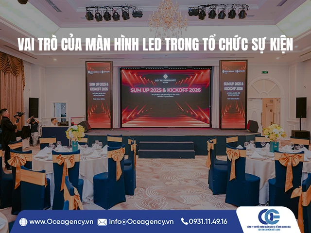 VAI TRÒ CỦA MÀN HÌNH LED TRONG TỔ CHỨC SỰ KIỆN