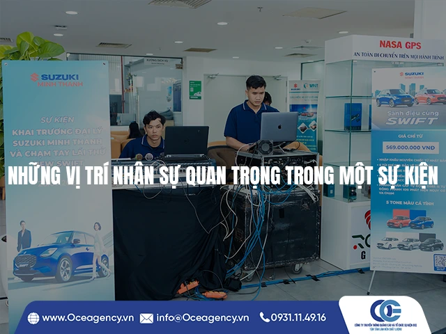 NHỮNG VỊ TRÍ NHÂN SỰ QUAN TRỌNG TRONG MỘT SỰ KIỆN