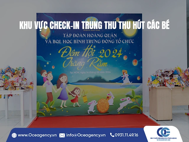 KHU VỰC CHECK-IN TRUNG THU THU HÚT CÁC BÉ