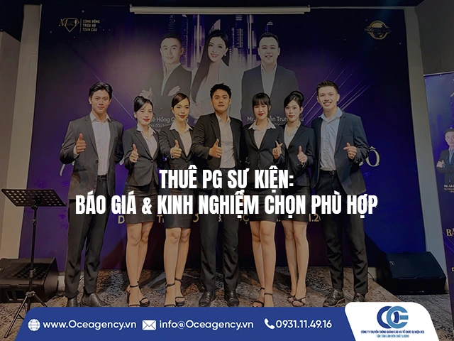 THUÊ PG SỰ KIỆN: BÁO GIÁ & KINH NGHIỆM CHỌN PHÙ HỢP