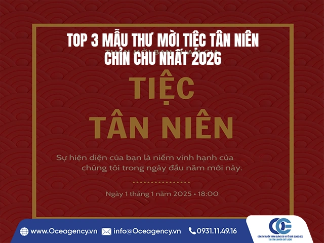 TOP 3 MẪU THƯ MỜI TIỆC TÂN NIÊN CHỈN CHU NHẤT 2026