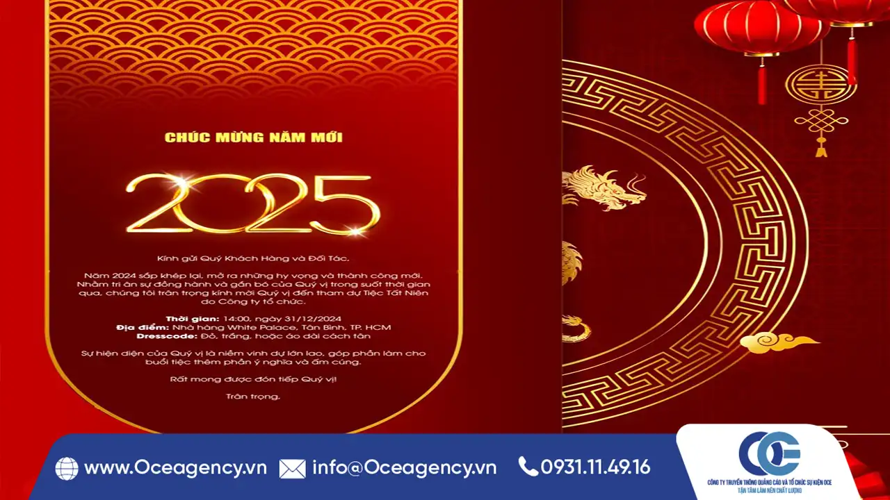 TOP 3 MẪU THƯ MỜI TIỆC TÂN NIÊN CHỈN CHU NHẤT 2026