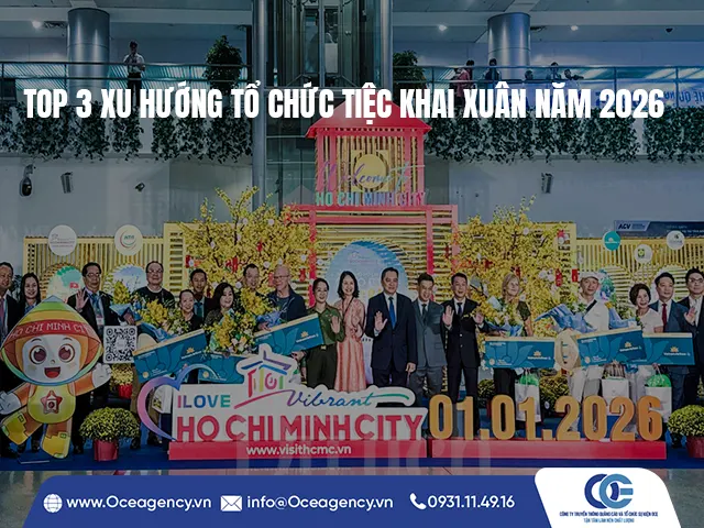 TOP 3 XU HƯỚNG TỔ CHỨC TIỆC KHAI XUÂN NĂM 2026