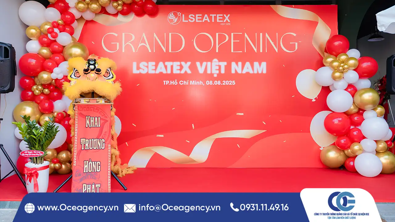 BACKDROP KHAI TRƯƠNG &ndash; ĐIỂM NHẤN KH&Ocirc;NG THỂ THIẾU