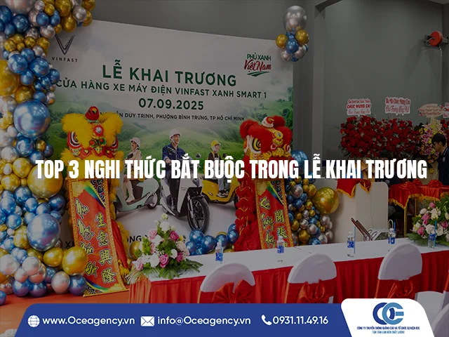 TOP 3 NGHI THỨC BẮT BUỘC TRONG LỄ KHAI TRƯƠNG