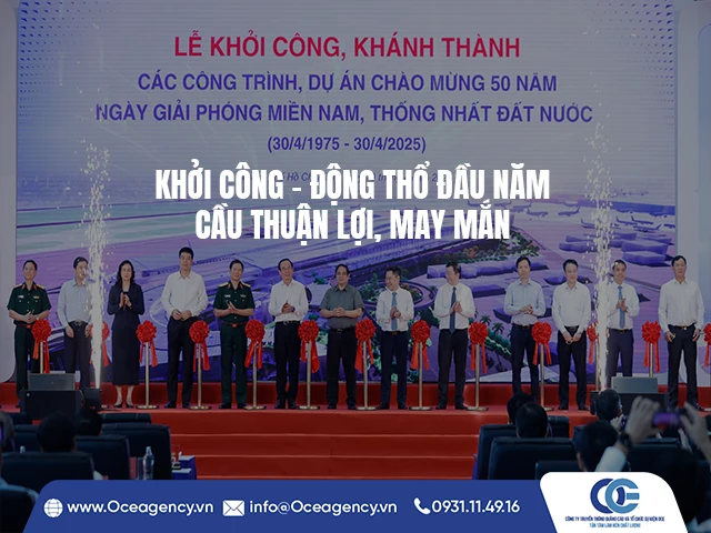 KHỞI CÔNG – ĐỘNG THỔ ĐẦU NĂM CẦU THUẬN LỢI, MAY MẮN