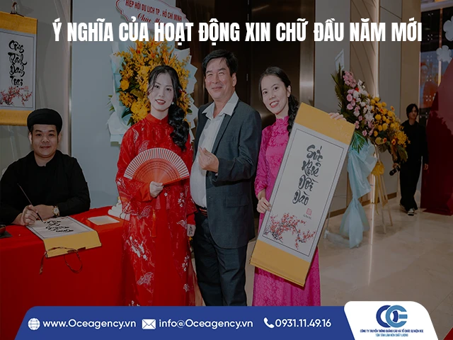 Ý NGHĨA CỦA HOẠT ĐỘNG XIN CHỮ ĐẦU NĂM MỚI